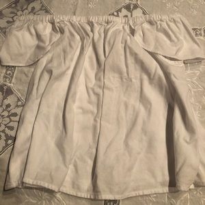 White Off-The-Shoulder Top